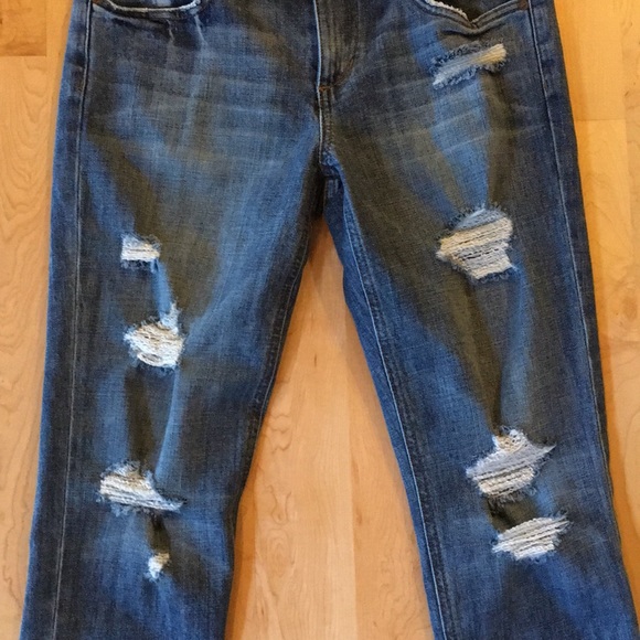 Gessa Slouched Slim Leg Distressed Jeans - Picture 6 of 15